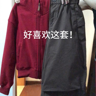 薄款 红色短款 穿搭女2025新款 卫衣外套女款 连帽正肩上衣冬天 春秋季