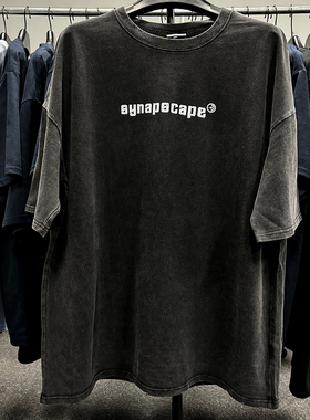 突触景观乐队Synapscape街头穿搭基础款日常休闲ins电影感T恤短袖