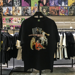 落肩半袖 怀旧复古印花潮牌短袖 boys后街男孩t恤夏季 backstreet