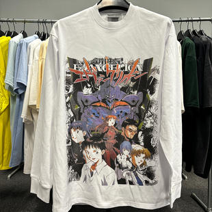 二次元 Evangelion长袖 重磅宽松T恤酷 Genesis 新世纪福音战士Neon