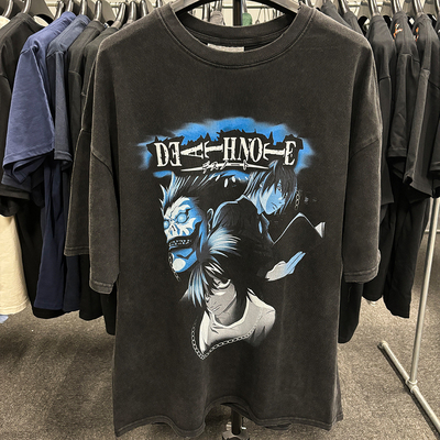 死亡笔记Death Note夜神月Yagami Light日漫Manga酷暗黑短袖宽松