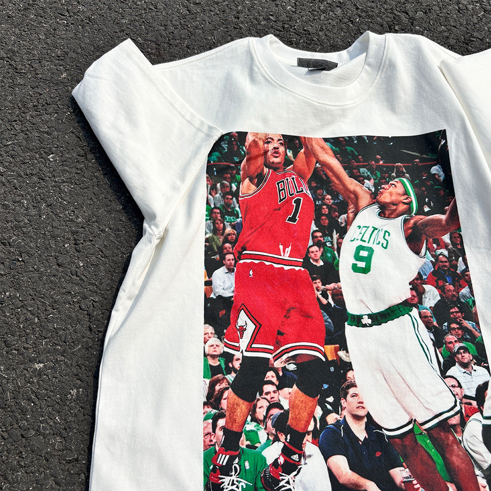 德里克·罗斯derrickrose风城玫瑰美式americanism欧美短袖t恤ins