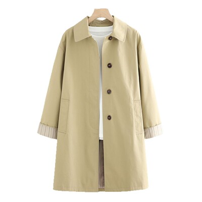 专柜正品直筒风衣外套厚款
