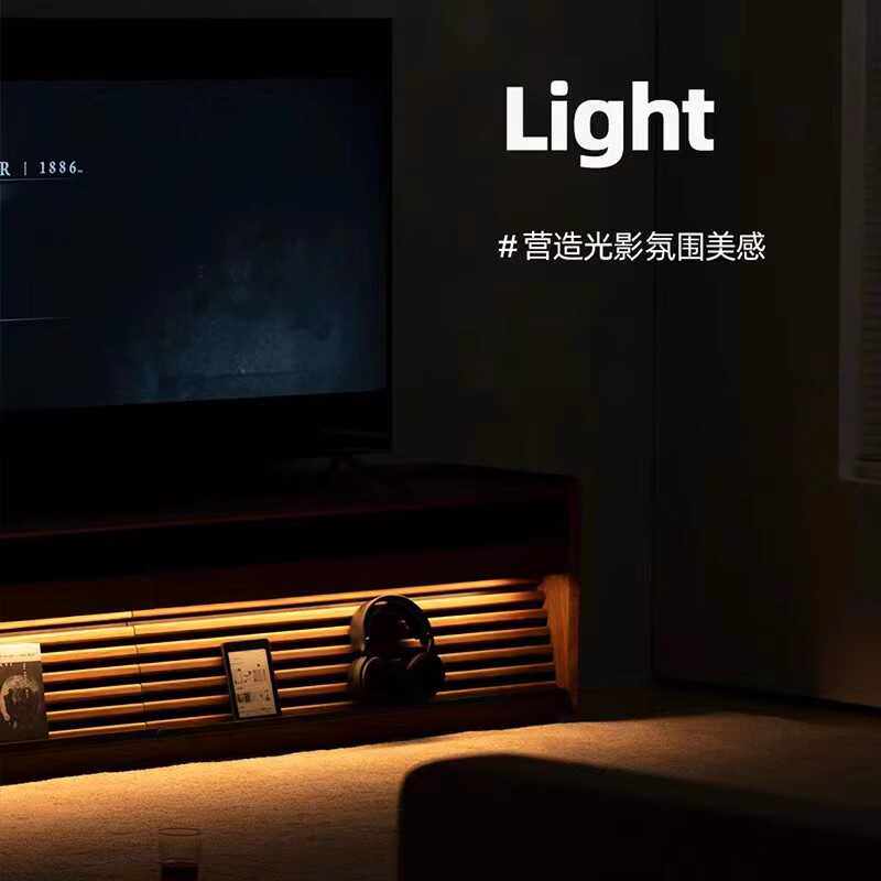 北欧黑胡桃木电视柜全实木现代