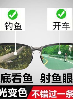 射鱼眼镜 专业 弹弓打鱼看水底专用偏光镜钓鱼看漂户外路亚太阳镜