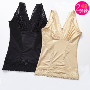 分体塑身计上衣收腹束腰背心女塑形产后收肚夏薄款 美体显瘦内衣