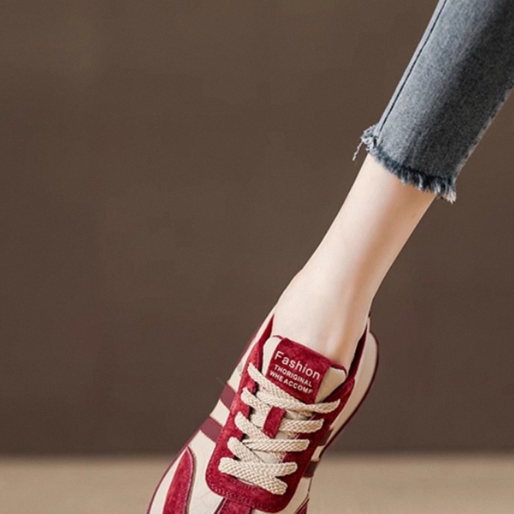 lulucozy西班牙小众品牌厚底红色阿甘鞋秋冬老爹鞋女鞋轻便运动鞋