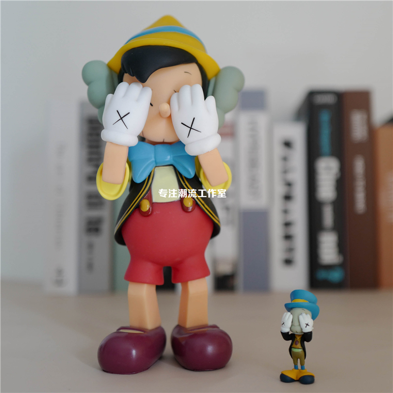 匹诺曹公仔pinocchi手办玩偶模型摆件潮玩潮牌设计sz-sujiao-kaws 模玩/动漫/周边/娃圈三坑/桌游 潮玩盲盒 原图主图