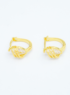 【店铺专属】18k金星芒缠梦耳钉耳饰女轻奢小众【WT0452】不脱模