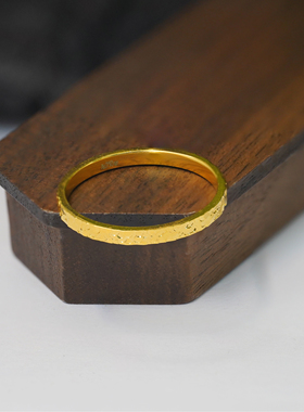 【店铺专属】18k金碎冰冰戒指轻奢高级感送老婆礼物不脱模WT0591