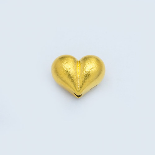 【店铺专属】18k金磨砂屁桃小配件女款（11mm）不脱模【WT0476】