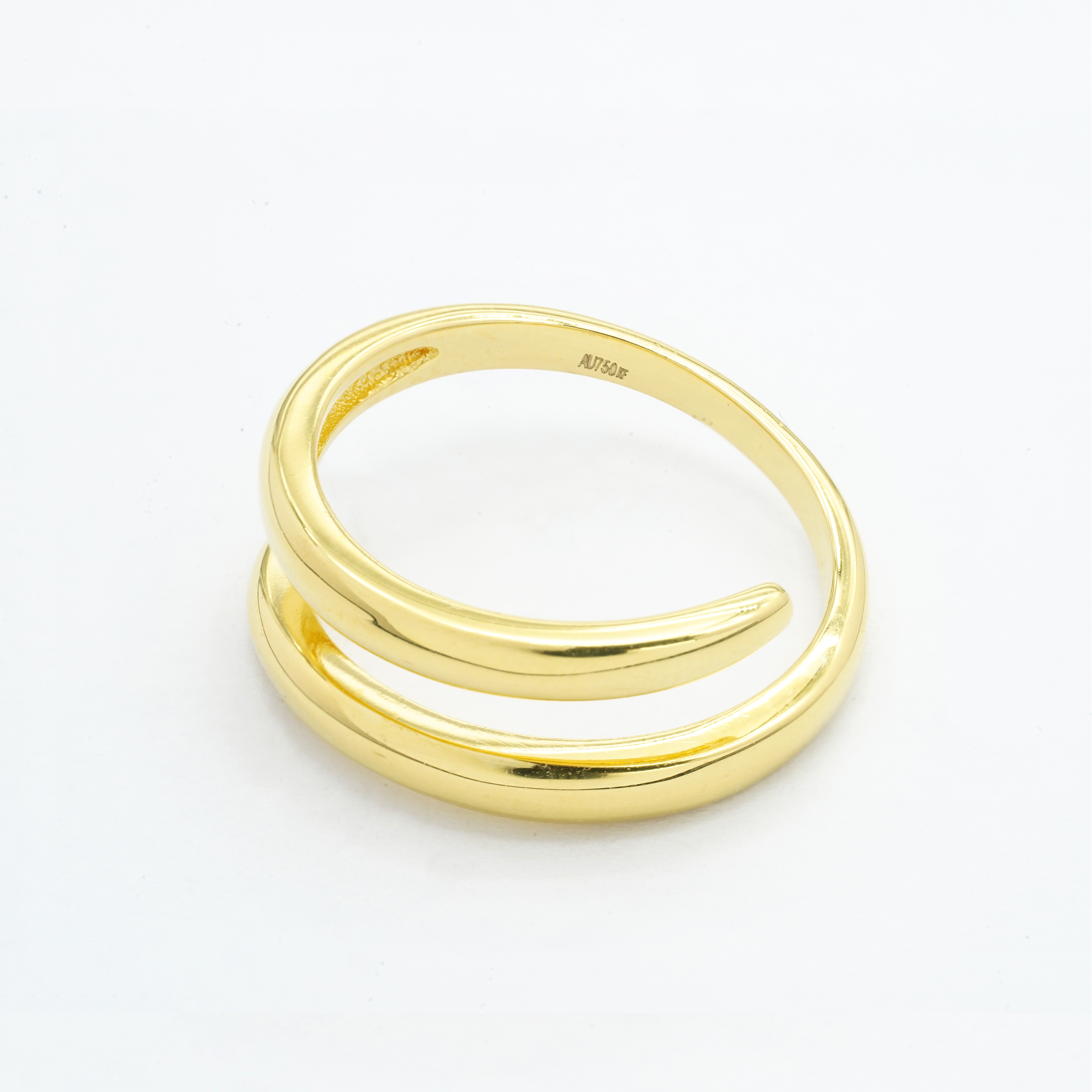 【店铺专属】18k金弹簧戒指开口女款轻奢小众【WT0438】不脱模