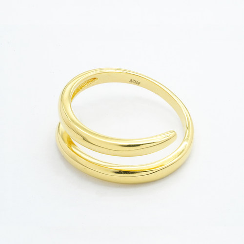 【店铺专属】18k金弹簧戒指开口女款轻奢小众【WT0438】不脱模