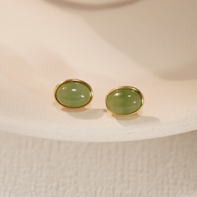 【店铺专属】s925银碧玉耳钉【EE0001】