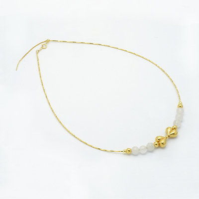 18k金项圈项链原创大师DIY设计款