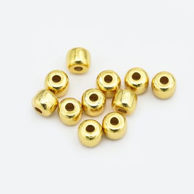 【店铺专属】18k金光面隔珠(4mm) 手串DIY配件不脱模【WT0284】