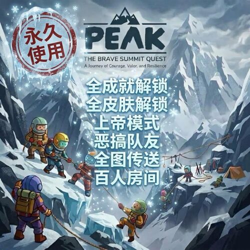 PEAK拉我一把steam 全mod功能合集 极速全成就 秒发货 送打mod器