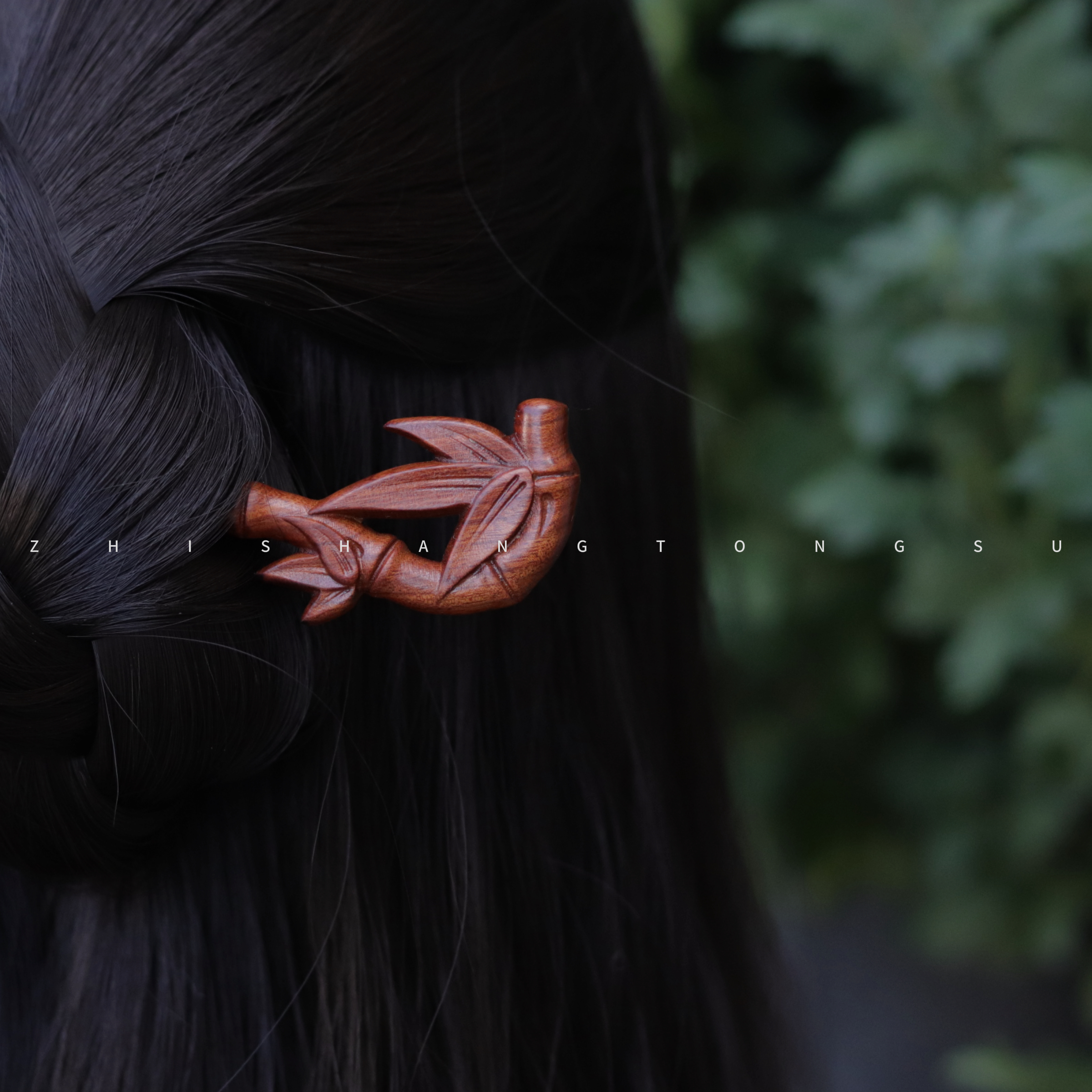 枝上同宿-原创设计手工制作檀木发簪日常百搭发饰