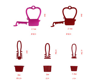批发 大小中黄冠扣 塑料包装网扣子 鸡蛋网兜网眼袋网扣 厂家批发