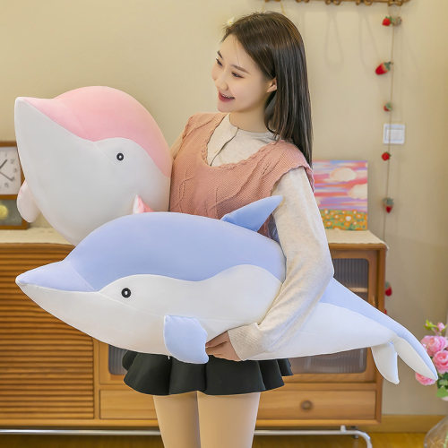 批发可爱跨境海豚公仔海洋馆儿童女生生日礼物大抱创意枕毛绒玩具