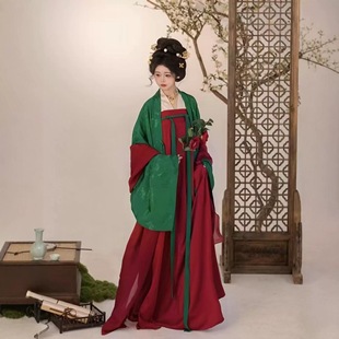 唐制汉服女【露华浓】唐风古装大唐风华对襟上襦一片式齐胸襦裙夏