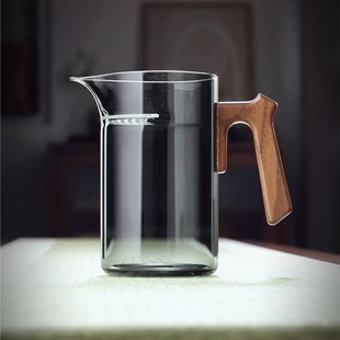 全度月牙公道杯茶滤网一体大容量玻璃泡茶杯高端分茶器高档功道杯