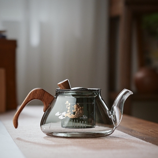玻璃泡茶壶茶具家用水壶耐高温加厚过滤水壶煮茶壶器