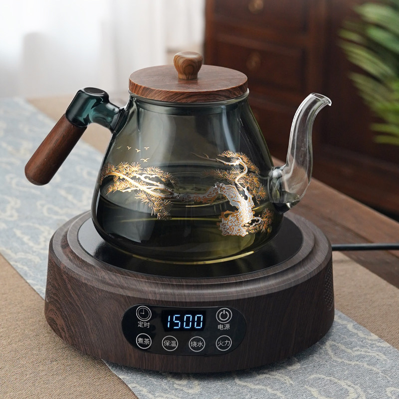 高硼硅耐热玻璃煮茶壶2026新款电陶炉煮茶器烧水壶围炉煮茶养生壶