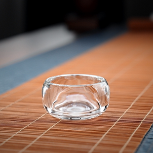 琉璃主人杯个人专用功夫茶杯家用玻璃品茗杯耐高温加厚高档小茶杯