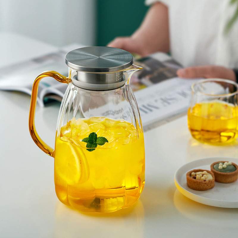 全度高硼硅玻璃现代水壶