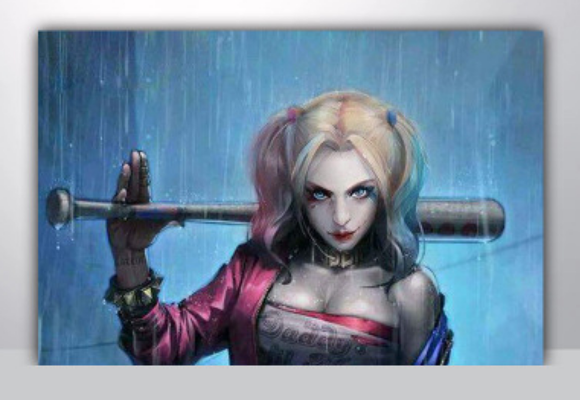 创意电影人物英雄哈利奎恩diy数字油画客厅装饰挂画数码画男礼物