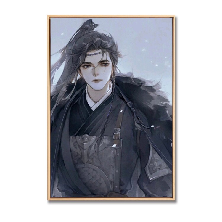 复古唯美减压中国风将进酒漫画周边数字油画手绘填色diy油彩画