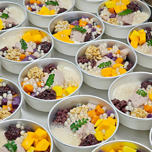 芋泥椰奶饱饱碗打包盒冰沙刨冰碗