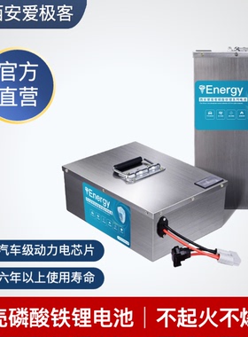 AGV铝壳磷酸铁锂电池新国标48V17AH-100AH不起火不爆炸 大单体