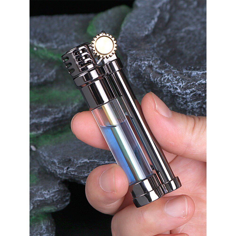 新款佐罗纯铜手工战壕打火机可透视油仓煤油透明防风砂轮小巧复古