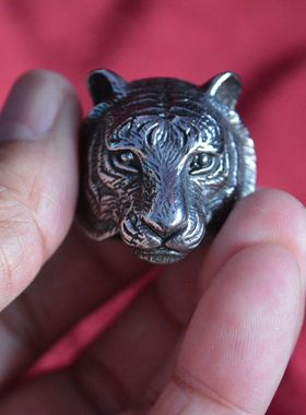 不锈钢首饰品霸气社会人网戒指