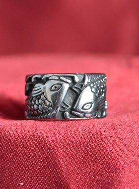 钛钢七夕信物耐磨情侣戒指