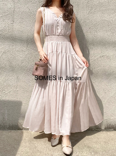 【日本代购GRL正品代购包邮】女神款褶饰叠层连衣裙[k9113a]