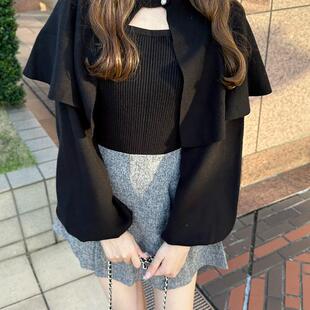 【日本GRL官网代购】日系大热款可拆卸斗篷针织2件套上衣[mb1562]