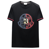 2026夏季新款品质丝光棉男潮流短袖T恤QT6012AFD2626T-P75，男装T恤，阿丰达
