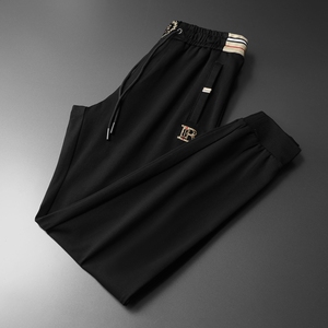 到5XL2024夏季新款高端品质男运动休闲长裤QT3012AFD7099K-P130图片
