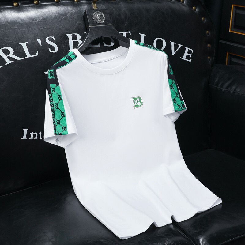 2026夏季新款高端品质丝光棉男士潮流短袖T恤QT6012AFD8361T-P70，男装T恤，阿丰达