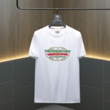 2026夏季新款品质丝光棉男潮流短袖T恤QT6012AFD2603T-P75，男装T恤，阿丰达