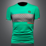 假模夏季新款高端品质丝光棉男潮流短袖T恤QT3012AFD7010T-P70，商品下架区，钱塘6012(原3012)