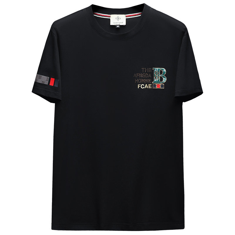2024夏季新款高端品质丝光棉男短袖T恤微阔版QT6012AFD8534T-P80,男装T恤,阿丰达