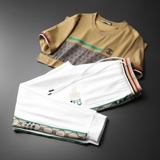 2025高端男士圆领短袖长裤运动休闲套装可单卖QT6012TZ7010-2P200，男装休闲套装，阿丰达