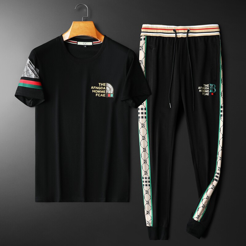 2026新款男圆领短袖长裤运动休闲套装可单卖QT6012TZ7109-2P200，男装休闲套装，阿丰达