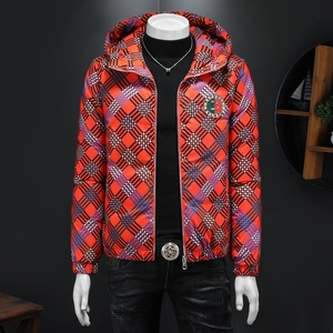 2026新款男士连帽开衫时尚潮流羽绒服外套QT6012AFD7805-P320