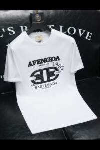 2026夏季新款品质丝光棉男潮流短袖T恤 QT6012AFD2645T-P75图片