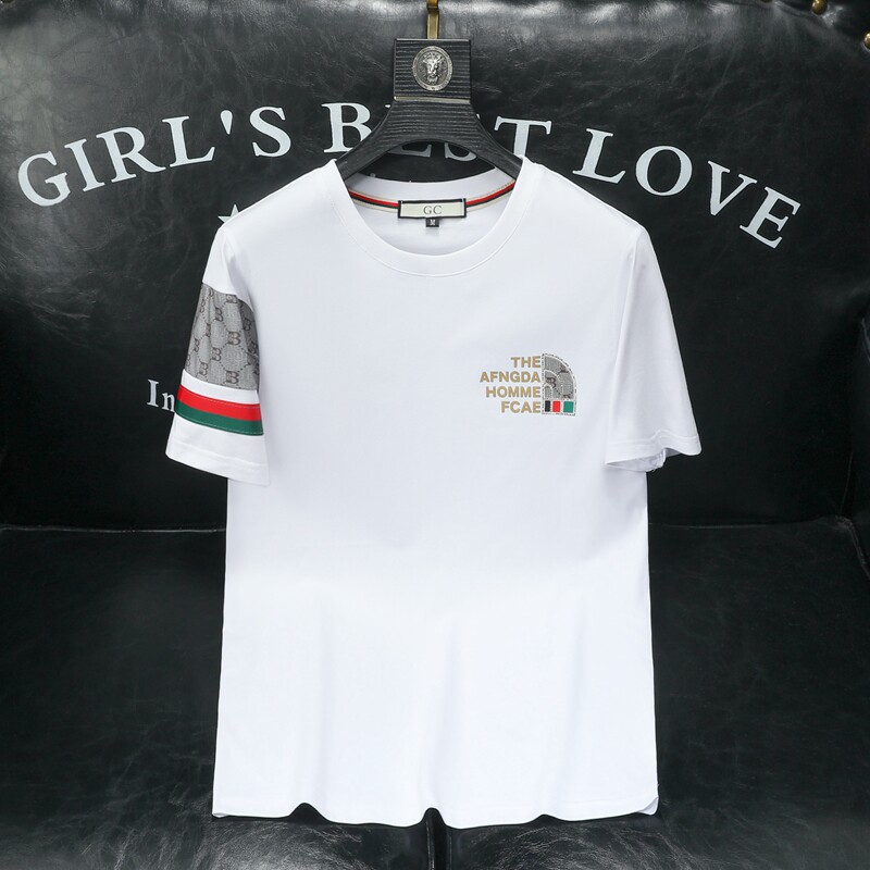 2024夏季新款高端品质丝光棉男士潮流短袖T恤QT6012AFD7109T-P70,男装T恤,阿丰达